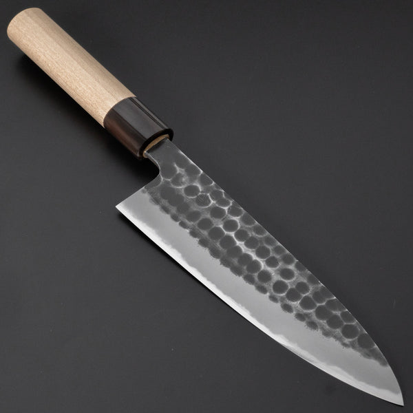 Hitohira Hinode Tsuchime White #2 Gyuto 210mm Ho Wood Handle - Tetogi