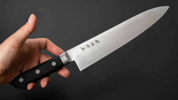 Hitohira Imojiya KF Stainless Gyuto 240mm Pakka Handle - Tetogi