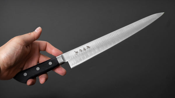 Hitohira Imojiya KF Stainless Sujihiki 270mm Pakka Handle - Tetogi