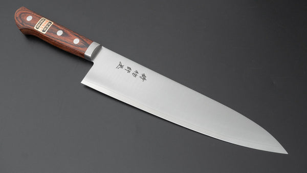 Hitohira Imojiya MZ VG-1 Gyuto 210mm Imitation Mahogany Handle - Tetogi