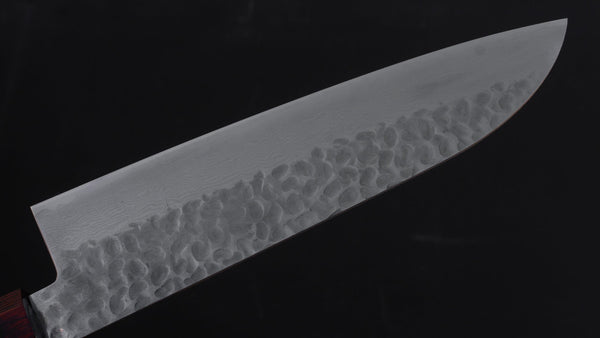 Hitohira Imojiya ST Tsuchime Damascus Santoku 180mm Pakka Handle (Wa) - Tetogi