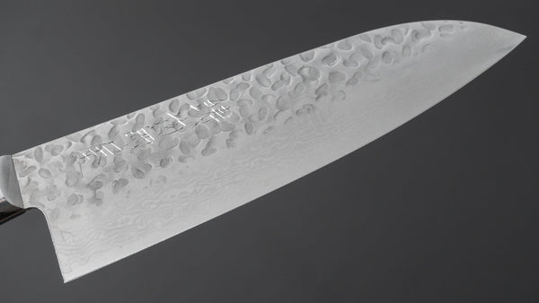 Hitohira Imojiya ST Tsuchime Damascus Santoku Pakka Handle (Yo) - Tetogi