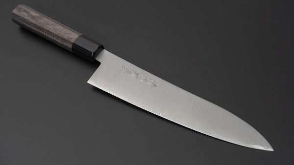 Hitohira Imojiya TH Blue Super Gyuto 210mm Pakka Handle (Gray) - Tetogi