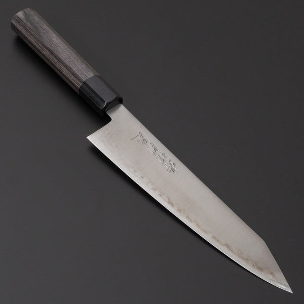 Hitohira Imojiya TH Blue Super Kiritsuke Gyuto 210mm Pakka Handle (Gray) - Tetogi