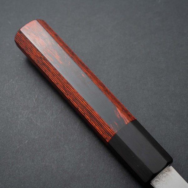 Hitohira Imojiya TH Damascus Bunka 180mm Pakka Handle (Red) - Tetogi