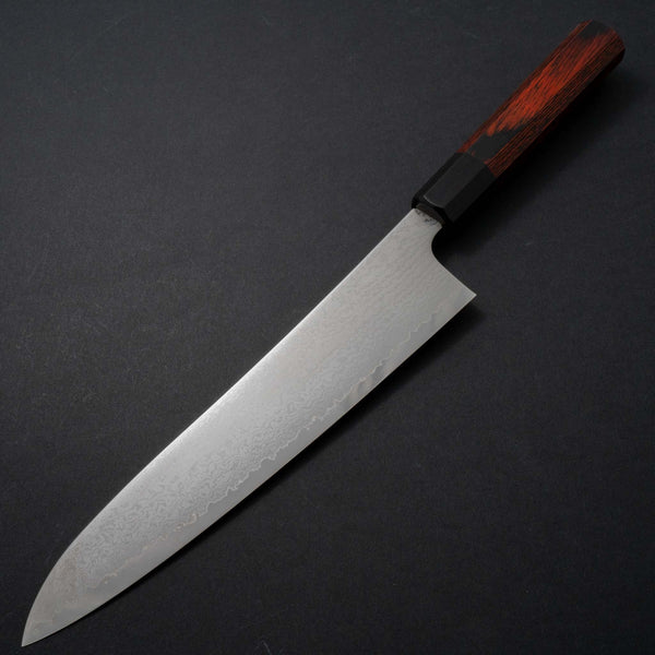 Hitohira Imojiya TH Damascus Gyuto 240mm Pakka Handle (Red) - Tetogi