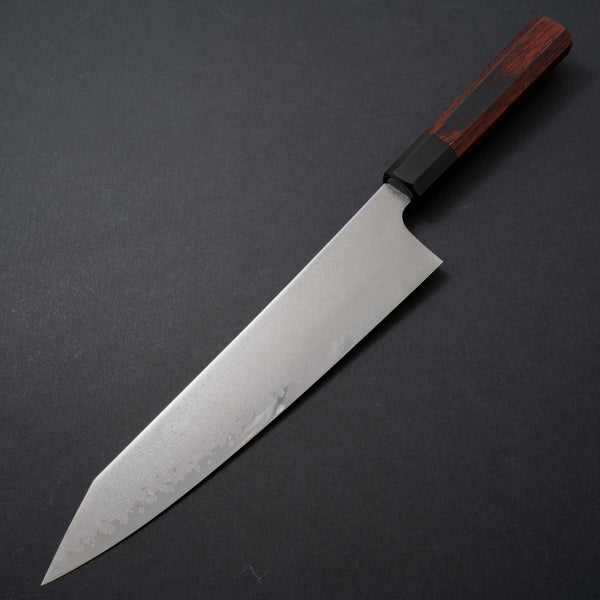 Hitohira Imojiya TH Damascus Kiritsuke Gyuto 240mm Pakka Handle (Red) - Tetogi