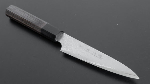 Hitohira Imojiya TH Damascus Petty 120mm Pakka Handle (Gray) - Tetogi