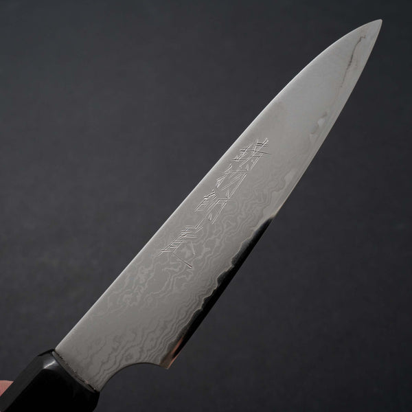 Hitohira Imojiya TH Damascus Petty 120mm Pakka Handle (Red) - Tetogi