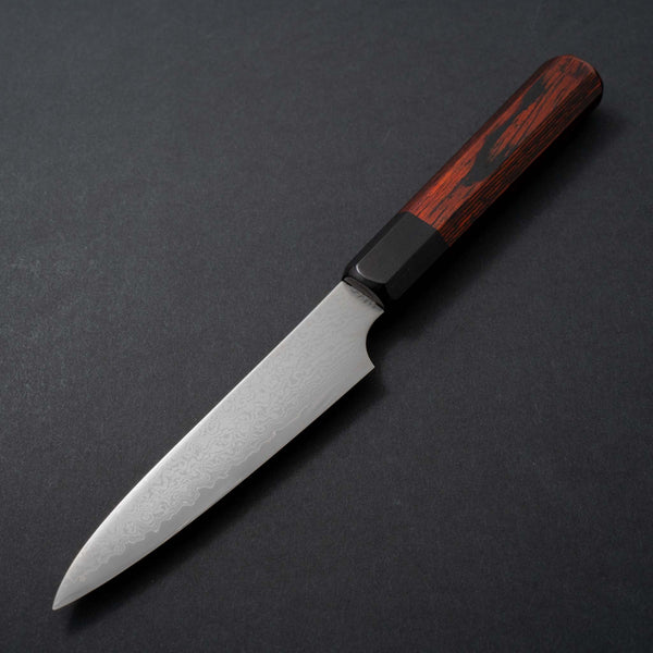 Hitohira Imojiya TH Damascus Petty 120mm Pakka Handle (Red) - Tetogi