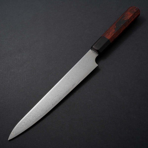 Hitohira Imojiya TH Damascus Petty 180mm Pakka Handle (Red) - Tetogi