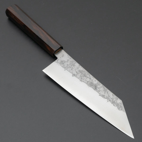 Hitohira Imojiya TH Silver #3 Nashiji Bunka 180mm Ebony Handle - Tetogi