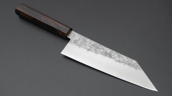 Hitohira Imojiya TH Silver #3 Nashiji Bunka 180mm Ebony Handle - Tetogi