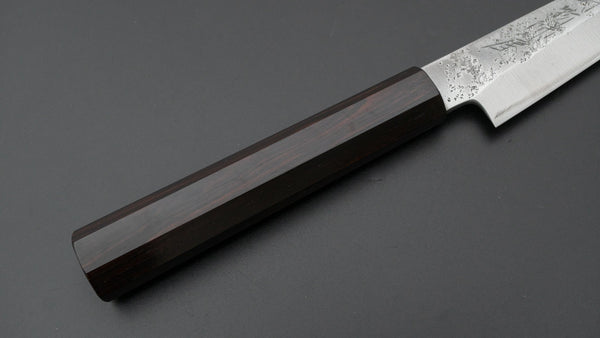 Hitohira Imojiya TH Silver #3 Nashiji Petty 120mm Ebony Handle - Tetogi