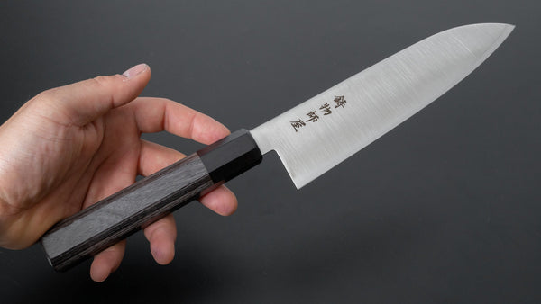 Hitohira Imojiya TH Stainless Santoku 180mm Pakka Handle (Wa) - Tetogi