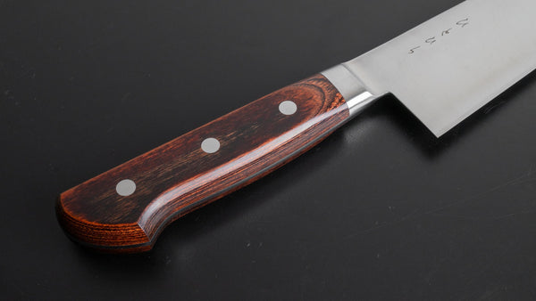 Hitohira KH Stainless Gyuto 240mm Imitation Mahogany Handle - Tetogi