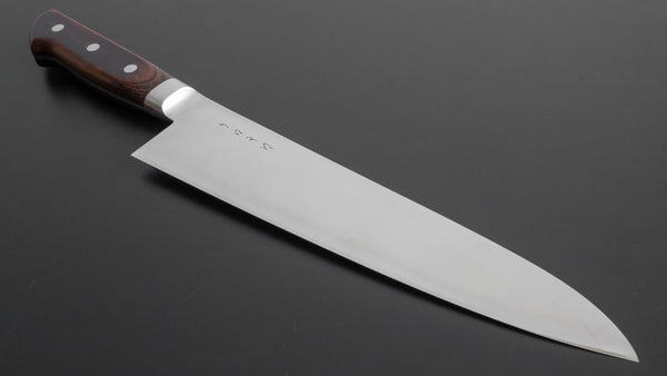 Hitohira KH Stainless Gyuto 240mm Imitation Mahogany Handle - Tetogi