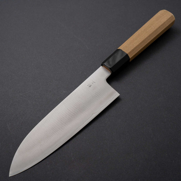 Hitohira Kikuchiyo Gosaku Silver #3 Santoku Ho Wood - Tetogi