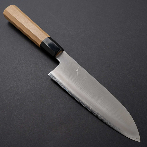 Hitohira Kikuchiyo Gosaku Silver #3 Santoku Ho Wood - Tetogi