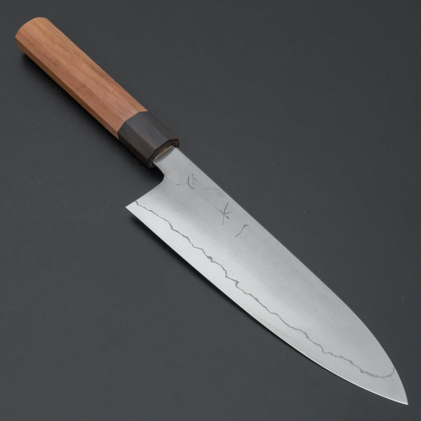 Hitohira Kikuchiyo Izo Silver #3 Gyuto 210mm Yakusugi Cedar Handle - Tetogi