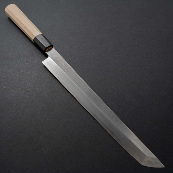 Hitohira Kikuchiyo Manzo Blue #2 Yanagi Sakimaru 270mm Ho Wood Handle (Saya) - Tetogi