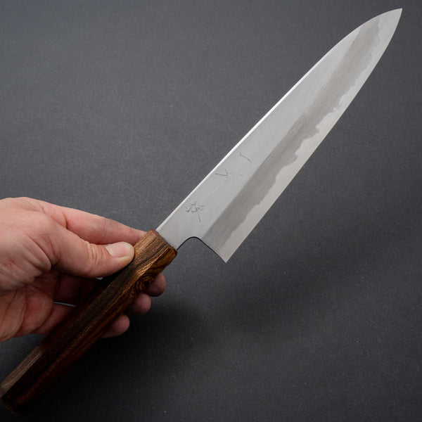 Hitohira Kikuchiyo Ren Blue #2 Gyuto 210mm Cytisus Wood Handle - Tetogi