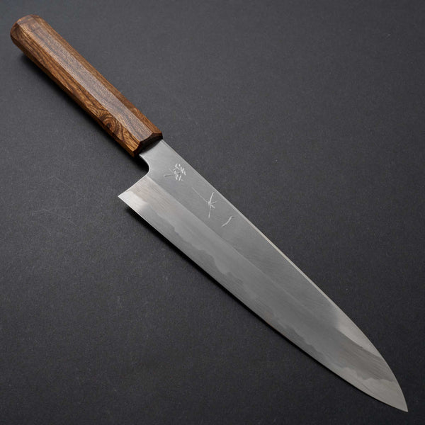 Hitohira Kikuchiyo Ren Blue #2 Gyuto 210mm Cytisus Wood Handle - Tetogi