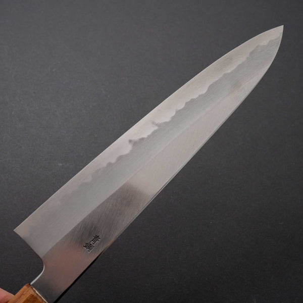 Hitohira Kikuchiyo Ren Blue #2 Gyuto 240mm Riisgaard Teak Handle - Tetogi