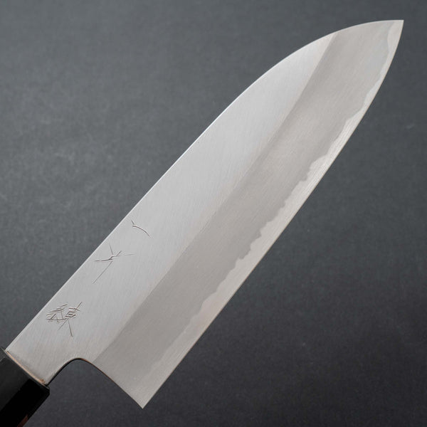 Hitohira Kikuchiyo Ren Blue #2 Santoku 180mm Ho Wood Handle - Tetogi