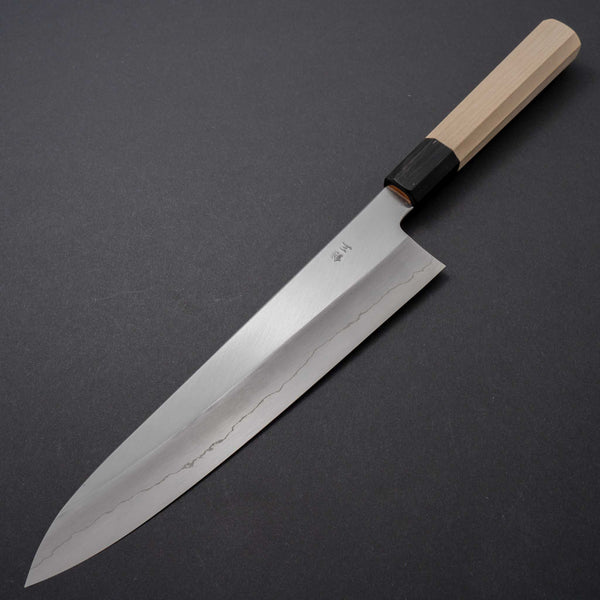 Hitohira Kikuchiyo Ren Silver #3 Gyuto 240mm Ho Wood Handle - Tetogi