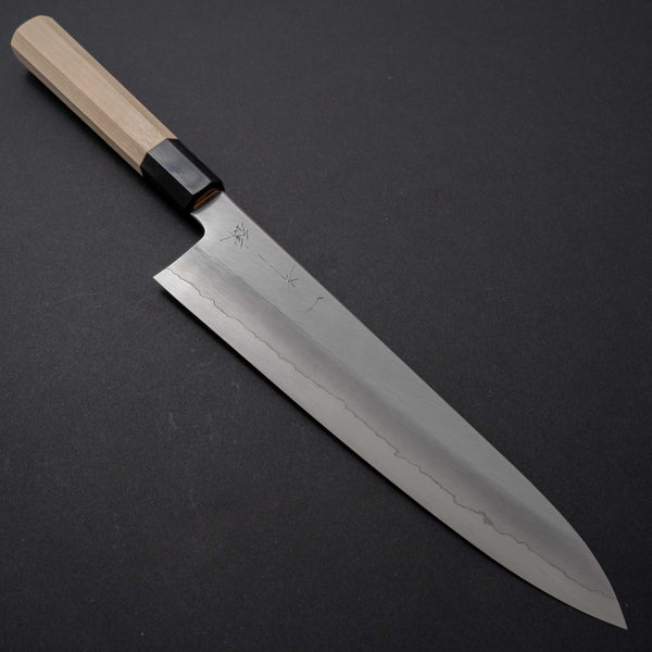 Hitohira Kikuchiyo Ren Silver #3 Gyuto 240mm Ho Wood Handle - Tetogi