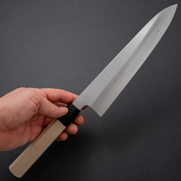 Hitohira Kikuchiyo Ren Silver #3 Gyuto 240mm Ho Wood Handle - Tetogi