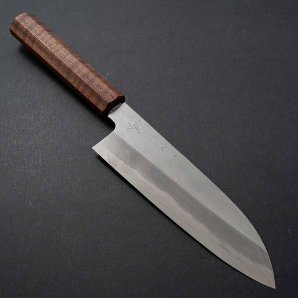 Hitohira Kikuchiyo Ren White #2 Santoku 180mm Riisgaard Handle - Tetogi