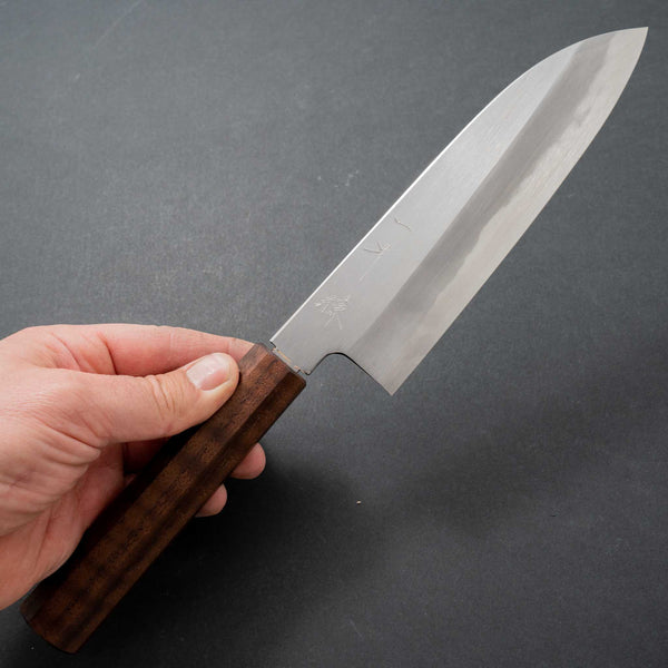 Hitohira Kikuchiyo Ren White #2 Santoku 180mm Riisgaard Handle - Tetogi