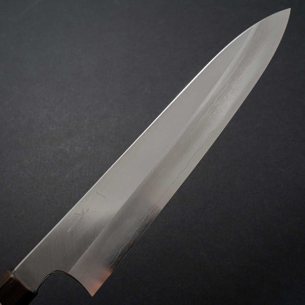 Hitohira Kikuchiyo Rikichi Silver #3 Migaki Gyuto 240mm Tagayasan Handle (Discounted) - Tetogi