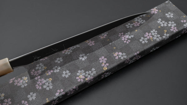 Hitohira Kikuchiyo Rou Silver #3 Fully Mirror Polished Gyuto 240mm Ebony Handle - Tetogi