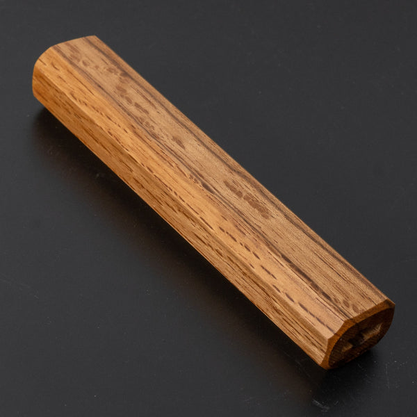 Hitohira KMT Lacquered Mono Oak Handle Natural (Santoku) - Tetogi