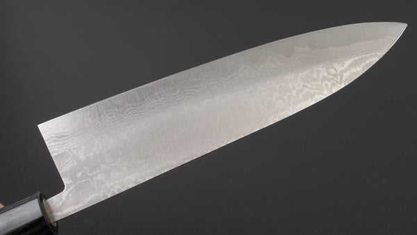 Hitohira Setsu Forged VG-10 Damascus Gyuto 210mm Rosewood Handle - Tetogi