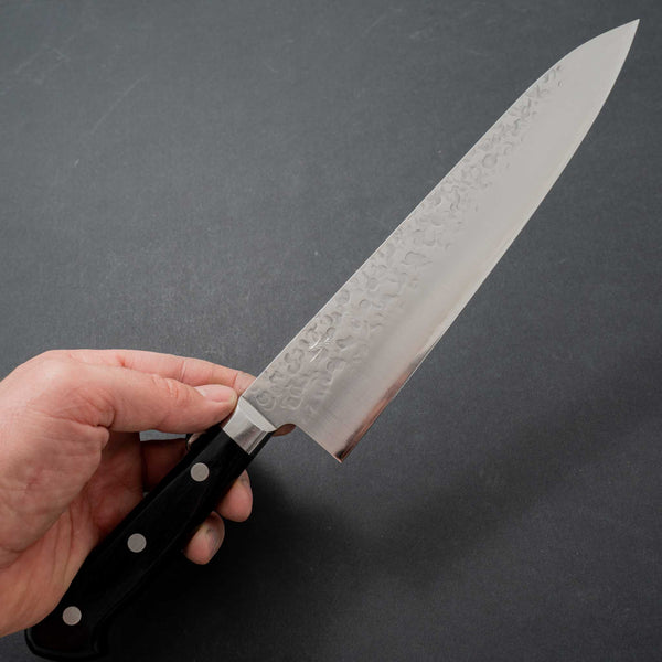 Hitohira T10 Tsuchime Gyuto 210mm Pakka Handle - Tetogi