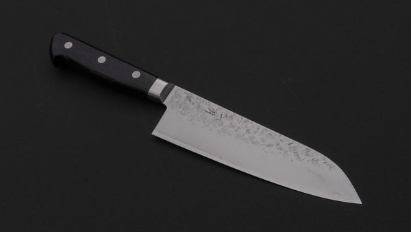 Hitohira T10 Tsuchime Santoku 170mm Pakka Handle - Tetogi