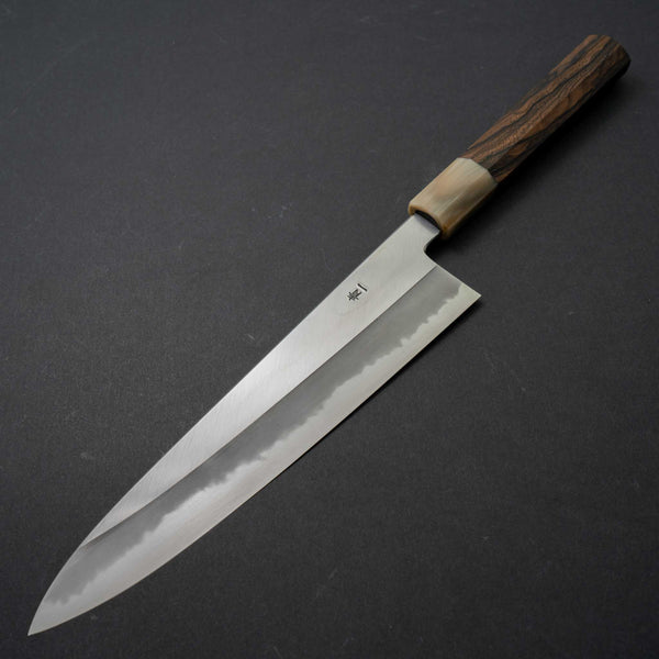 Hitohira Tanaka Kyuzo Blue #1 Migaki Gyuto 240mm Ziricote Handle - Tetogi