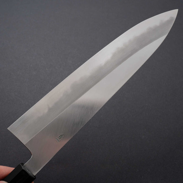 Hitohira Tanaka Kyuzo Blue #1 Migaki Gyuto 240mm Ziricote Handle (Extra Height) - Tetogi