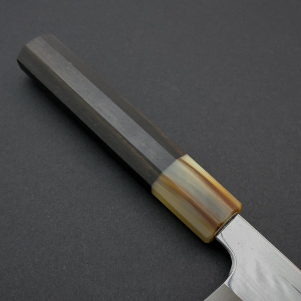 Hitohira Tanaka Kyuzo Blue #1 Mirror Gyuto 240mm Taihei Ebony Handle - Tetogi