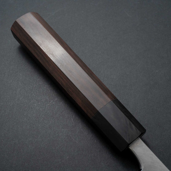 Hitohira Tanaka Manzo White #2 Mioroshi Deba 240mm Ebony Handle (Saya) - Tetogi