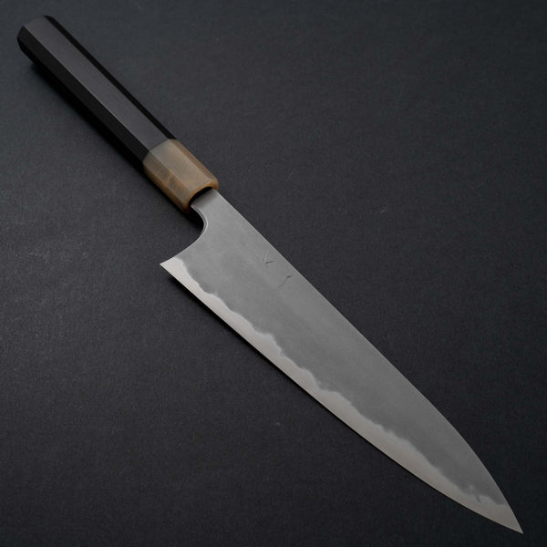 Hitohira Tanaka Yohei Blue #1 Kasumi Gyuto 210mm Ebony Handle - Tetogi