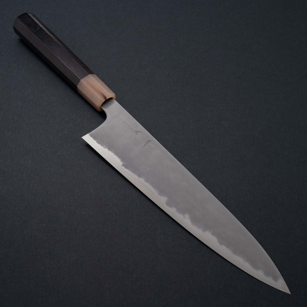 Hitohira Tanaka Yohei Blue #1 Kasumi Gyuto 240mm Ebony Handle - Tetogi