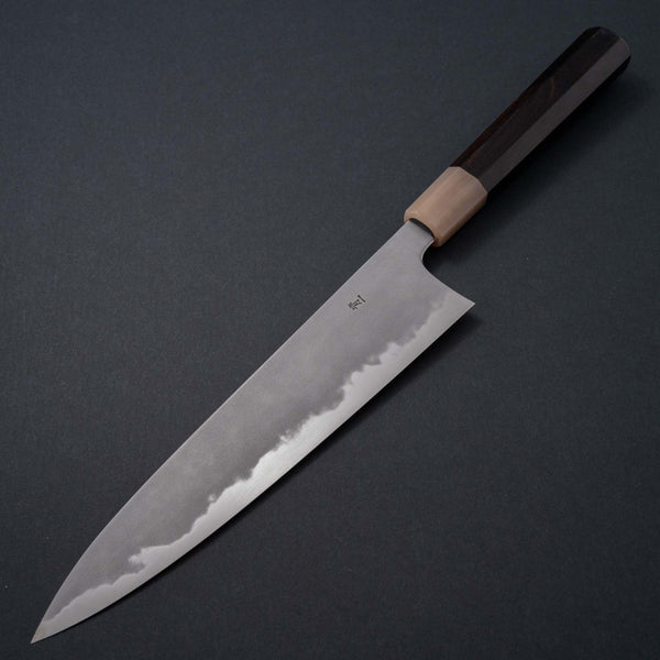 Hitohira Tanaka Yohei Blue #1 Kasumi Gyuto 240mm Ebony Handle - Tetogi