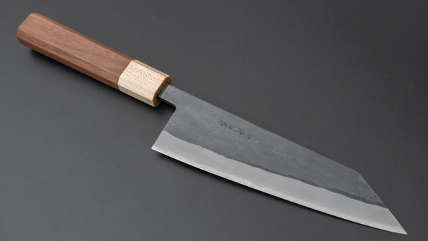 Hitohira TD Blue #2 Stainless Clad Kurouchi Bunka 170mm Walnut Handle - Tetogi