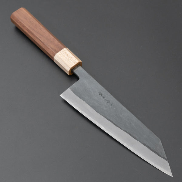 Hitohira TD Blue #2 Stainless Clad Kurouchi Bunka 170mm Walnut Handle - Tetogi