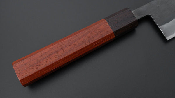 Hitohira TD Blue #2 Stainless Clad Kurouchi Gyuto 210mm Padauk Handle - Tetogi